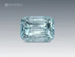 Fine-cut 44.20-carat cushion aquamarine gemstone from Pakistan with icy-blue color and faceted design for high-end rings, pendants, and jewelry collections.