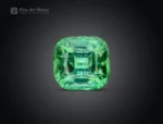 Natural 2.35 carat cushion cut tourmaline from Afghanistan with a vivid bluish-green color and excellent brilliance. Ideal for rings, pendants, or custom jewelry designs, this tourmaline reflects light beautifully, revealing depth of color and clarity.
