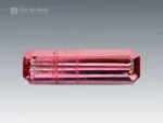 Fine cut pink tourmaline emerald cut gemstone from Afghanistan, weighing 1.20 carats