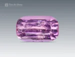 Natural pink topaz cushion cut gemstone from Katlang Mardan district, Pakistan