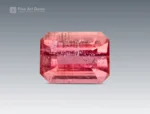 Emerald cut pink vayrynenite gemstones from Shengus, Roundu District, Pakistan