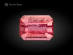 Emerald cut pink vayrynenite gemstones from Shengus, Roundu District, Pakistan
