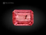 Emerald cut pink vayrynenite gemstones from Shengus, Roundu District, Pakistan