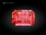 Emerald cut pink vayrynenite gemstones from Shengus, Roundu District, Pakistan