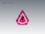 kite cut rhodolite garnet 0.80 carat hot pink gemstone from Africa, eye clean