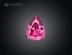 Pear shape rhodolite garnet gemstone 0.85 carat pink eye clean natural Africa