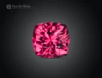 1.20 carat cushion cut raspberry rhodolite garnet gemstone from Africa