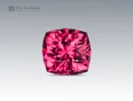 1.20 carat cushion cut raspberry rhodolite garnet gemstone from Africa
