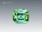 Blue green cushion cut tourmaline gemstone 1.80 ct from Afghanistan, natural, untreated