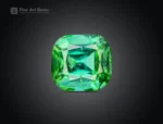 Cushion cut blue green tourmaline gemstone 2.90 carat natural included Afghanistan