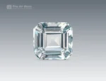 Eye clean asscher cut aquamarine gemstone 3.55 carat natural untreated Pakistan