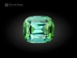 Eye-clean blue-green tourmaline cushion-cut gemstone from Afghanistan