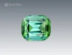 Eye-clean blue-green tourmaline cushion-cut gemstone from Afghanistan