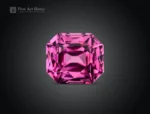 Raspberry color cushion cut rhodolite garnet gemstone from Africa