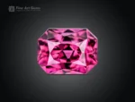 Raspberry color cushion cut rhodolite garnet gemstone from Africa