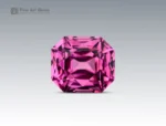Raspberry color cushion cut rhodolite garnet gemstone from Africa