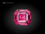 Raspberry pink rhodolite garnet cushion cut gemstone