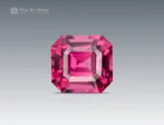 Raspberry pink rhodolite garnet cushion cut gemstone