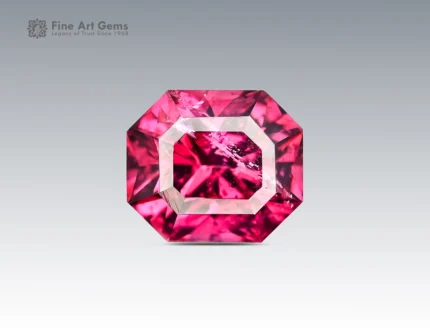 1.15 ct fancy cut rhodolite garnet gemstone with hot pink color from Africa