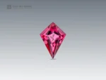 kite cut rhodolite garnet 0.90 ct pink gemstone from Africa
