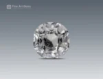Round cut quartz gemstone with natural inclusions from Pakistan