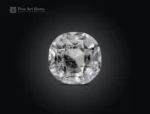 Round cut quartz gemstone with natural inclusions from Pakistan