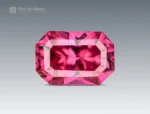 Pink emerald cut Rhodolite Garnet gemstone weighing 0.75 carat from Africa