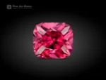 1.15 carat cushion cut hot-pink rhodolite garnet from Africa