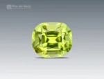 Apple green cushion cut Peridot from Pakistan, 1.20 carats