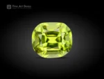 Apple green cushion cut Peridot from Pakistan, 1.20 carats