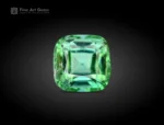 1.45 carat cushion cut tourmaline from Afghanistan with green color