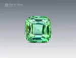 1.45 carat cushion cut tourmaline from Afghanistan with green color