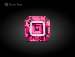 Hot pink Asscher cut Rhodolite Garnet from Africa, 1.50 carats