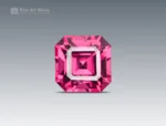Hot pink Asscher cut Rhodolite Garnet from Africa, 1.50 carats