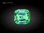 1.95 carat cushion cut mint-green tourmaline from Afghanistan