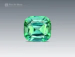 1.95 carat cushion cut mint-green tourmaline from Afghanistan