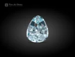 Light blue drop cut aquamarine gemstone with fine clarity from Pakistan