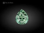 Mint green pear cut Apatite gemstone weighing 3.40 carats from Afghanistan.