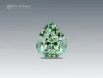 Mint green pear cut Apatite gemstone weighing 3.40 carats from Afghanistan.