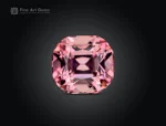 Eye-clean pink cushion-cut tourmaline gemstone weighing 5.40 carats from Afghanistan