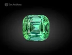 2.30 carat cushion-cut bluish green Tourmaline gemstone from Afghanistan