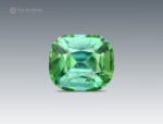 2.15 carat cushion-cut bluish green Tourmaline gemstone from Afghanistan
