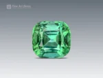 2.30 carat cushion-cut bluish green Tourmaline gemstone from Afghanistan
