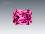 0.55 carat cushion-cut hot pink Rhodolite Garnet gemstone from Africa