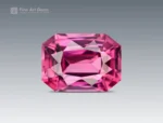 0.90 carat cushion-cut raspberry pink Rhodolite Garnet gemstone from Africa