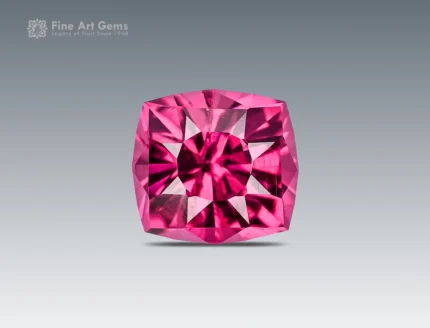 0.95 carat cushion-cut raspberry pink Rhodolite Garnet from Africa