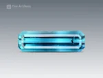 4.60 carat emerald-cut indicolite blue Tourmaline gemstone from Afghanistan