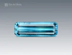 2.30 carat emerald-cut indicolite blue Tourmaline gemstone from Afghanistan