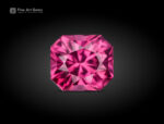 0.85 carat fancy-cut hot pink Rhodolite Garnet gemstone from Africa