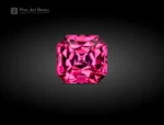 0.90 carat mixed fancy-cut rhodolite garnet from Africa with raspberry pink color
